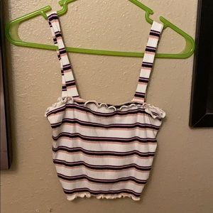 Striped crop top